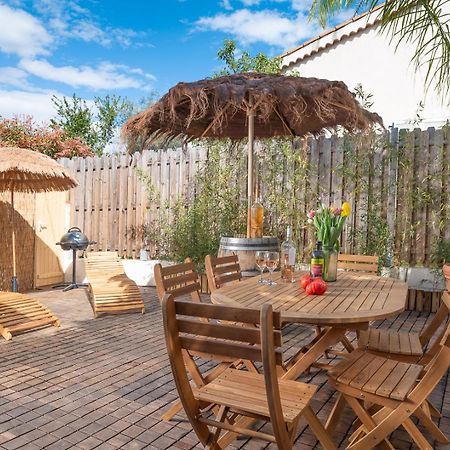 Appartement 6 Pers Jardin Prive La Cabane Bambou - Mandara Beach , Antibes French Riviera Juan-les-Pins Buitenkant foto