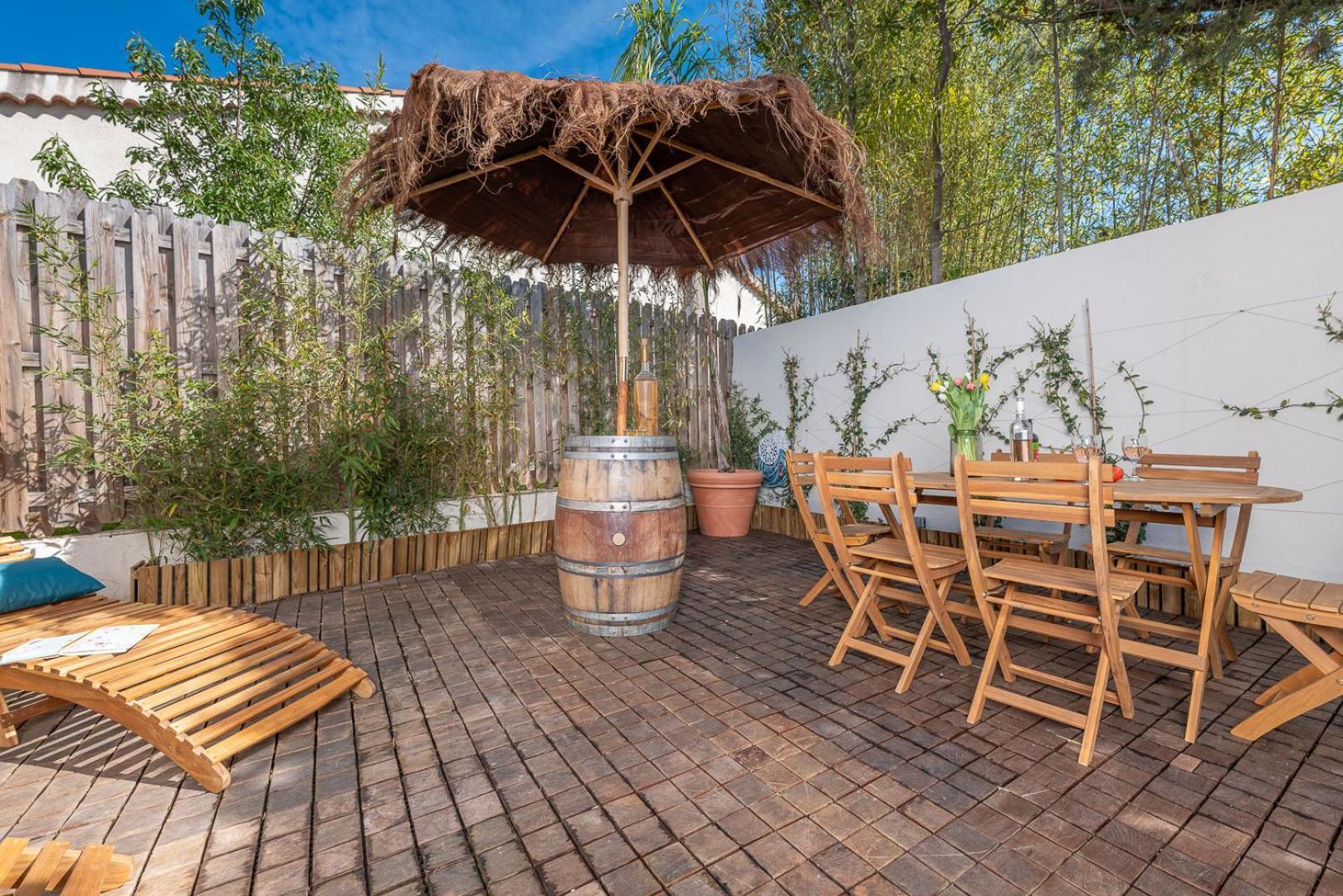 Appartement 6 Pers Jardin Prive La Cabane Bambou - Mandara Beach , Antibes French Riviera Juan-les-Pins Buitenkant foto